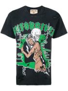 Warren Lotas Distressed Printed T-shirt - Blue