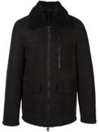Ami Alexandre Mattiussi Shearling Jacket, Men's, Size: Large, Black, Lamb Fur/lamb Skin