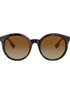 Burberry Eyewear Round Shape Sunglasses - Brown