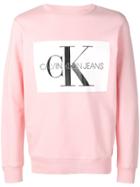 Calvin Klein Jeans Logo Print Sweatshirt - Pink