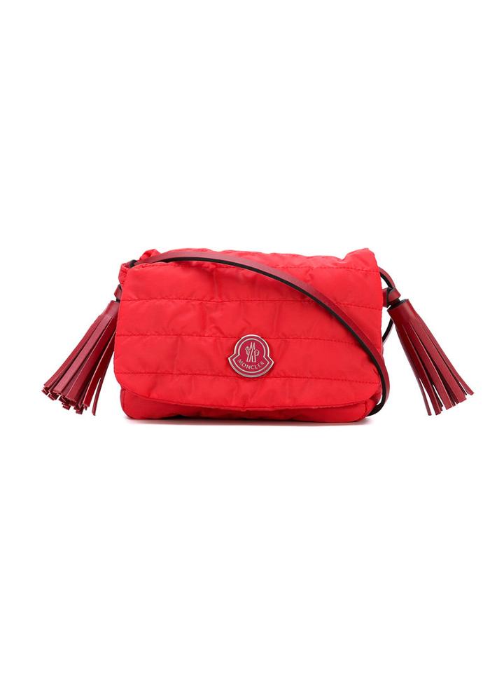 Moncler Kids - Quilted Tassel Shoulder Bag - Kids - Polyamide/polyester - One Size, Red