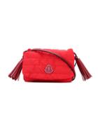 Moncler Kids - Quilted Tassel Shoulder Bag - Kids - Polyamide/polyester - One Size, Red