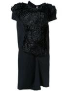 Comme Des Garçons Vintage Abstract Ruffle Dress - Black