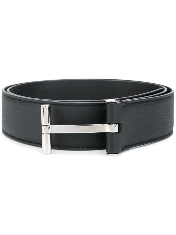 Tom Ford T Buckle Belt - Black