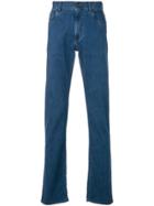 Canali Slim Fit Straight Leg Jeans - Blue