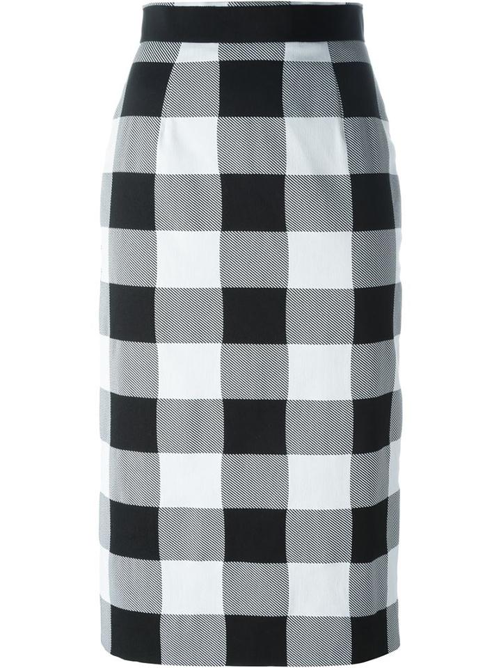Marco Bologna Checked Pencil Skirt