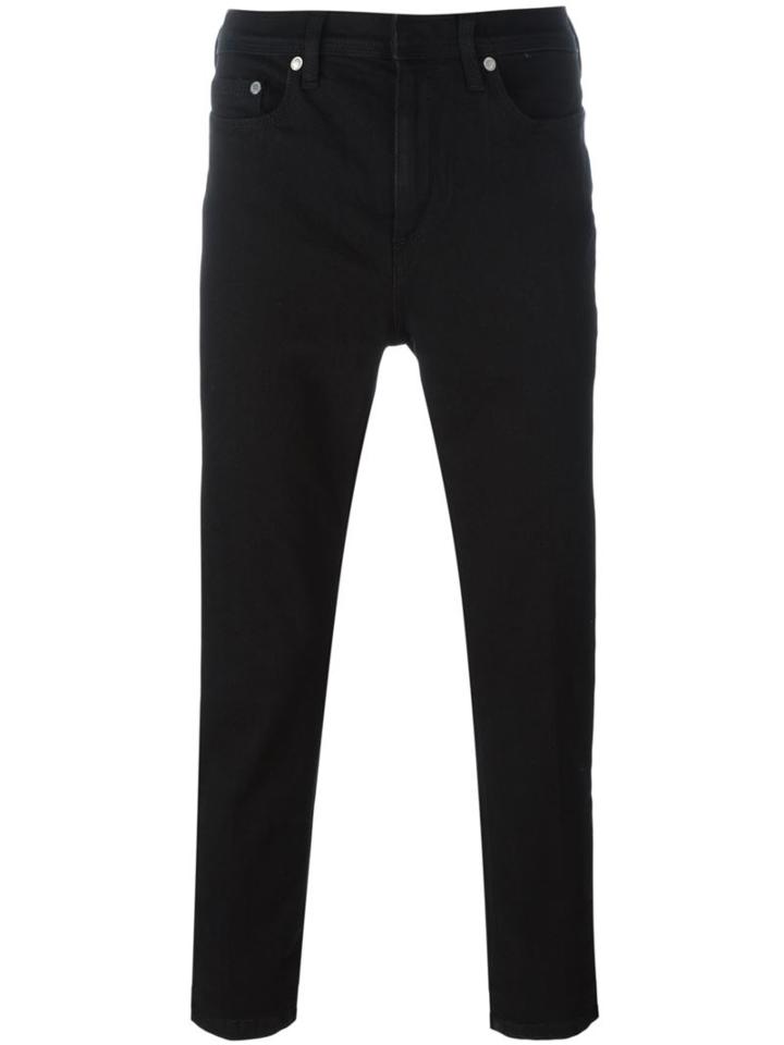 Neil Barrett Slim Fit Jeans, Men's, Size: 33, Black, Cotton/spandex/elastane