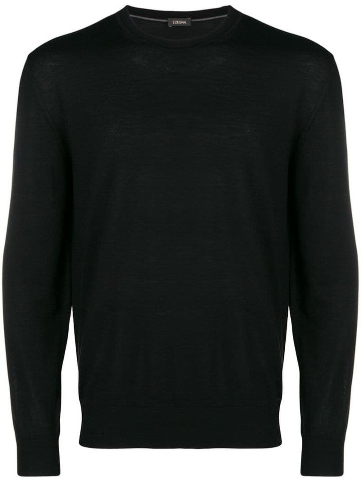 Z Zegna Loose Fitted Sweatshirt - Black