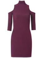 Cecilia Prado - Ribbed Knit Dress - Women - Spandex/elastane/viscose - P, Pink/purple, Spandex/elastane/viscose