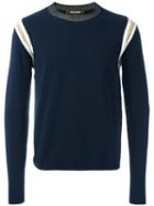 Roberto Cavalli Ribbed Trim Sweatshirt, Men's, Size: Large, Cotton