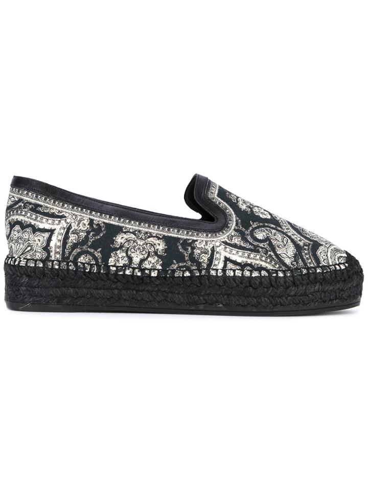 Alexander Mcqueen Paisley Espadrilles - Green