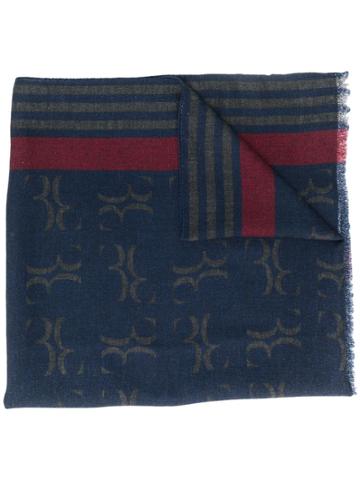 Billionaire Patterned Scarf - Blue