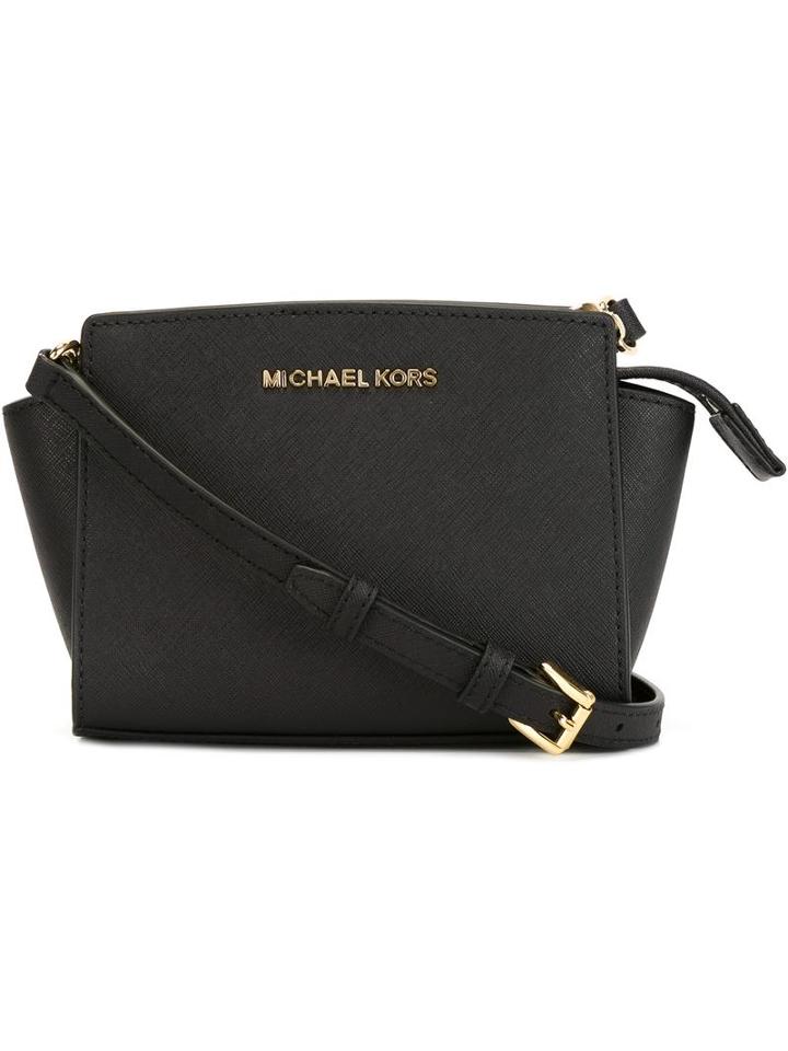 Michael Michael Kors Mini 'selma' Crossbody Bag, Women's, Black, Leather