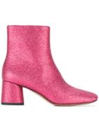 Marc Jacobs Valentine Ankle Boots - Pink & Purple
