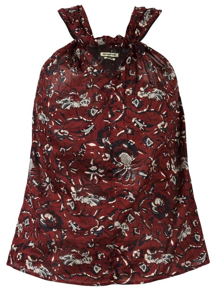 Isabel Marant Étoile 'acan' Crossover Blouse, Women's, Size: 36, Red, Cotton