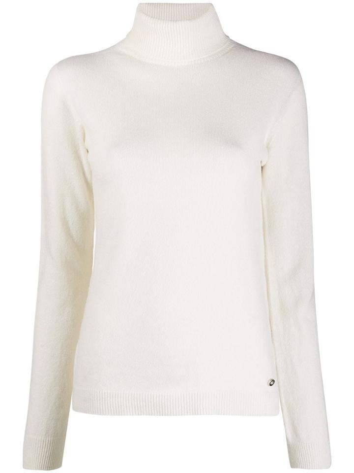 Liu Jo Roll Neck Jumper - White