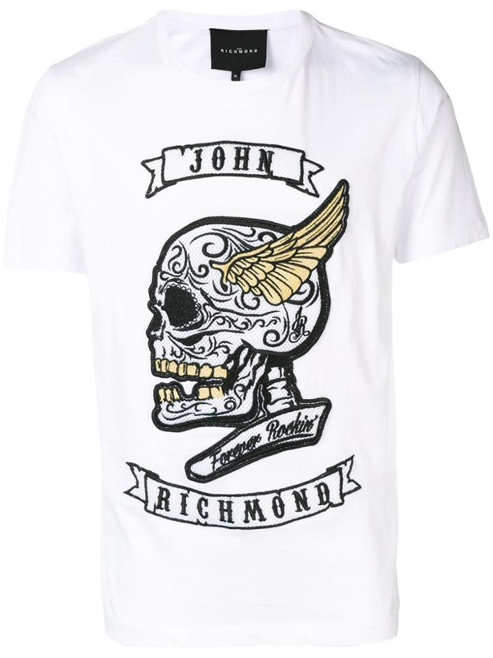 John Richmond Kewgardens Embroidered T-shirt - White