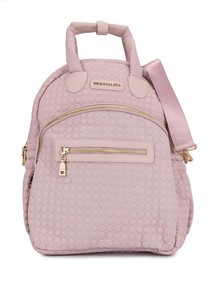 Monnalisa Quilted Diaper Backpack - Purple
