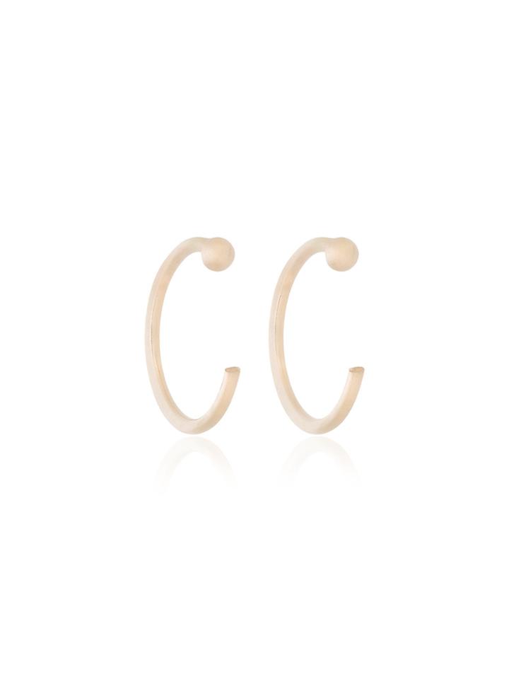 Melissa Joy Manning Small Hugger Hoop Earrings - Metallic