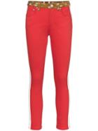 Burberry Bambi Side Stripe Skinny Jeans - Red