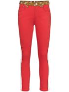 Burberry Bambi Side Stripe Skinny Jeans - Red