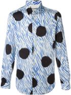 Paul Smith Printed Slim Fit Shirt, Men's, Size: Xxl, Blue, Cotton