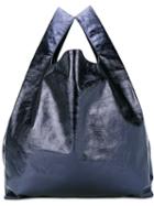 Metallic Tote - Women - Polyamide/polyester - One Size, Blue, Polyamide/polyester, Mm6 Maison Margiela