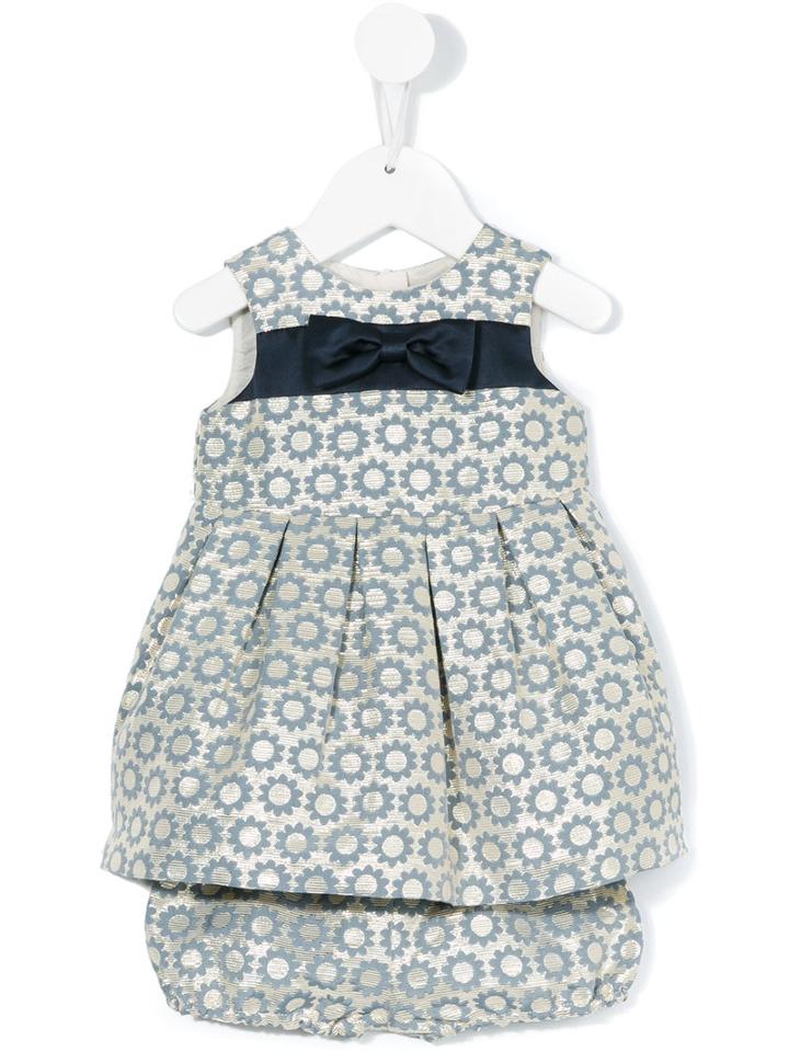 Hucklebones London - Deco Daisy Dress - Kids - Cotton/polyester/metallized Polyester - 12 Mth, Nude/neutrals