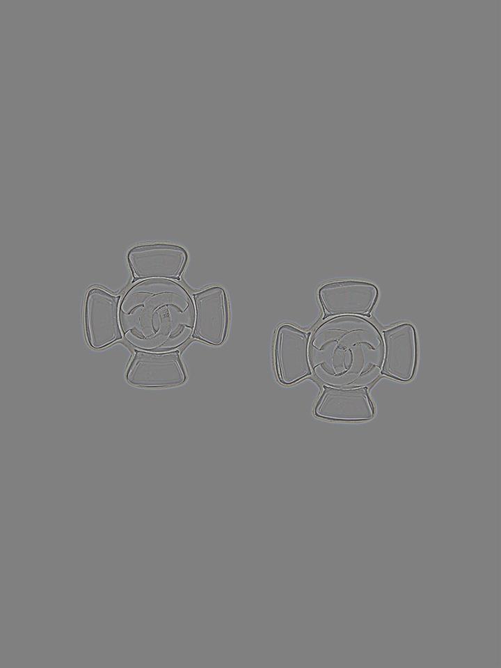 Chanel Vintage Cc Gripoix Clip-on Earrings, Women's, Red
