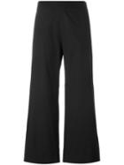 Fabiana Filippi Wide-leg Cropped Trousers, Women's, Size: 48, Black, Cotton/polyester/spandex/elastane