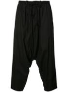 Yohji Yamamoto Sarouel Panel Pants, Men's, Size: 5, Black, Cotton/polyamide/polyester
