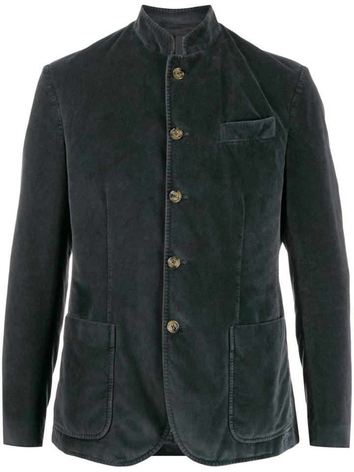 Eleventy Velvet Jacket - Grey