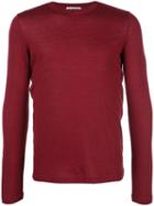 Jil Sander Fine Knit Sweatshirt - Red
