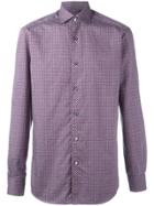 Ermenegildo Zegna Floral Diamond Pattern Shirt - Pink & Purple