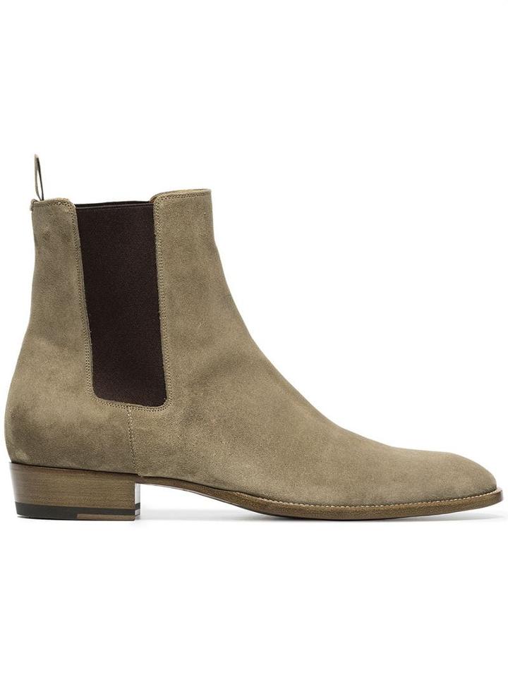 Saint Laurent Chelsea Boots - Neutrals