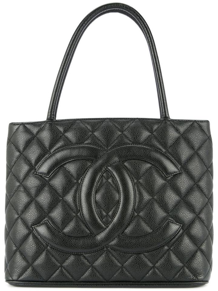 Chanel Pre-owned Diamond Quilt Tote Bag - Black