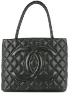 Chanel Pre-owned Diamond Quilt Tote Bag - Black