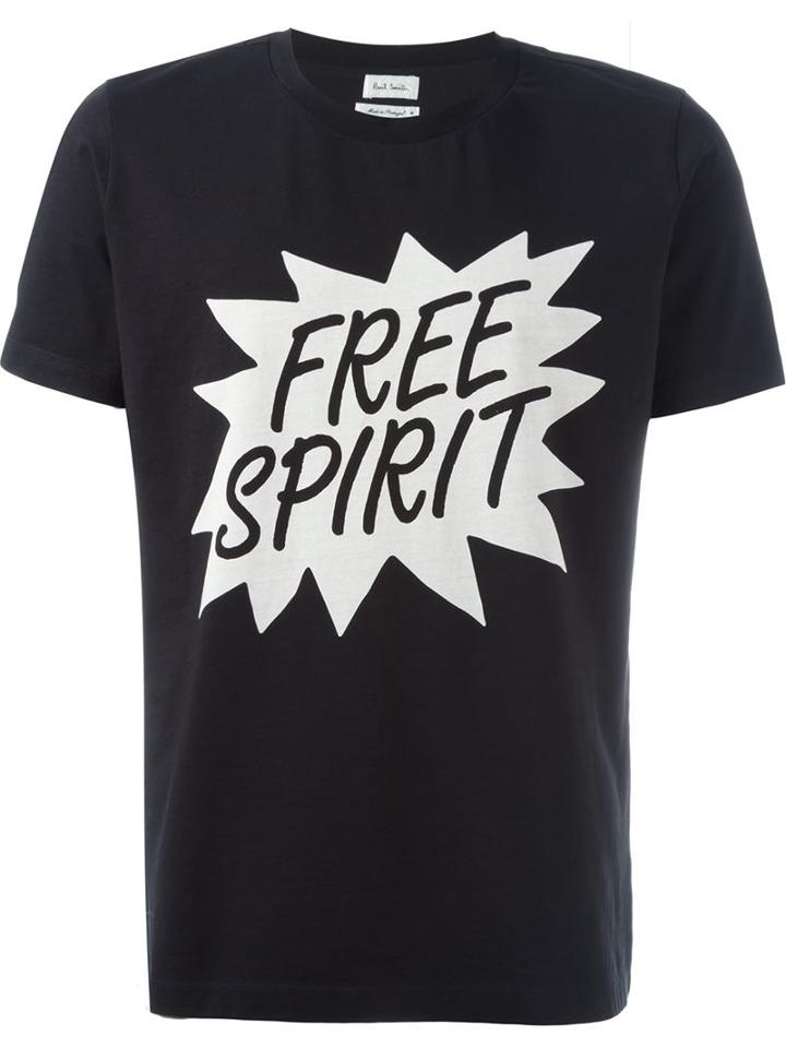 Paul Smith 'free Spirit' T- Shirt, Men's, Size: Large, Black, Cotton