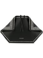 Alexander Mcqueen Butterfly Studded Clutch - Black