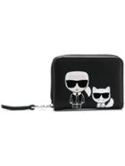 Karl Lagerfeld K/ikonik Small Zip Wallet - Black