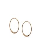 Kathleen Whitaker Slim Hoop Earrings - Gold