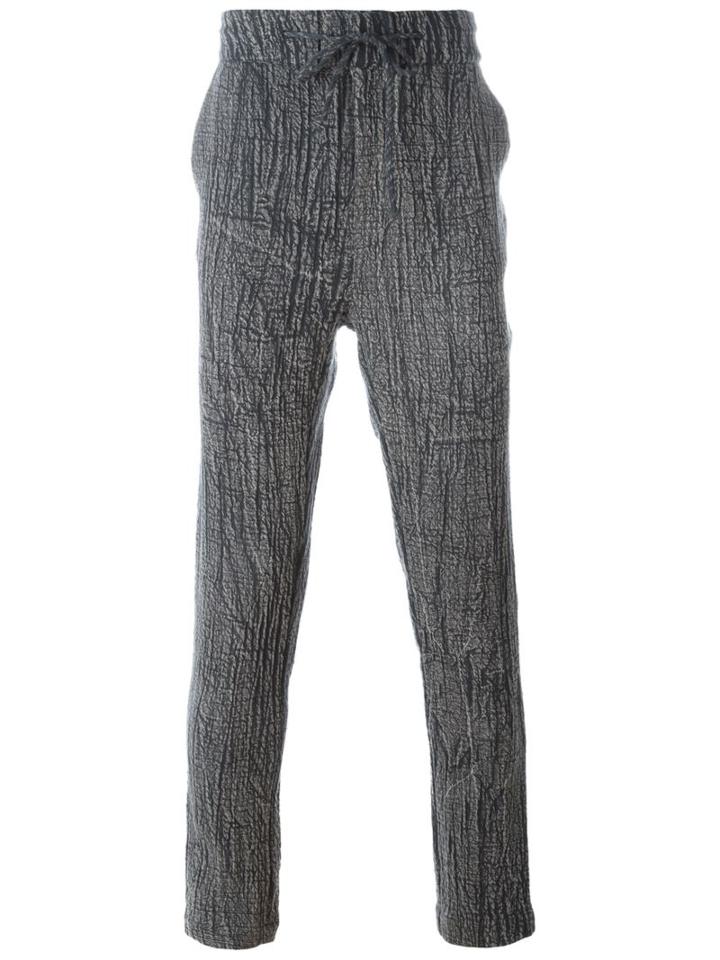 Tony Cohen Snakeskin Effect Track Pants