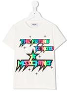 Moschino Kids - The Future Is Now T-shirt - Kids - Cotton/spandex/elastane - 6 Yrs, White