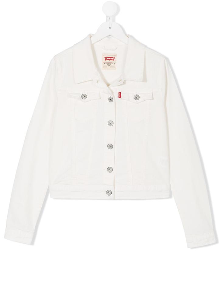 Levi's Kids Teen Classic Denim Jacket - White