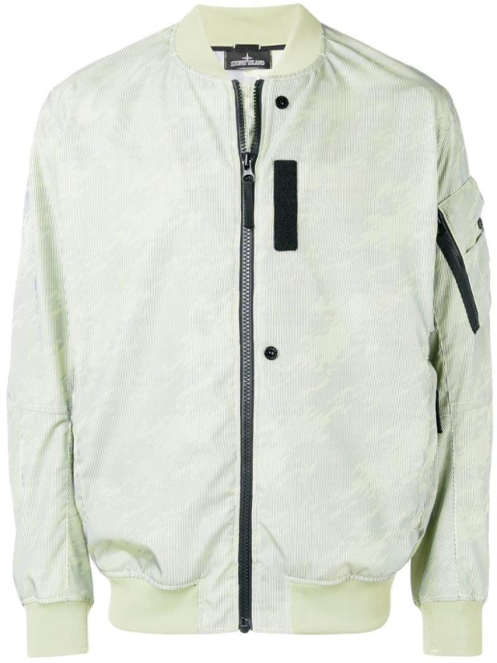 Stone Island Shadow Project Zipped Bomber Jacket - Green