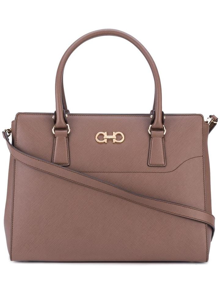 Salvatore Ferragamo 'beky' Tote, Women's, Brown