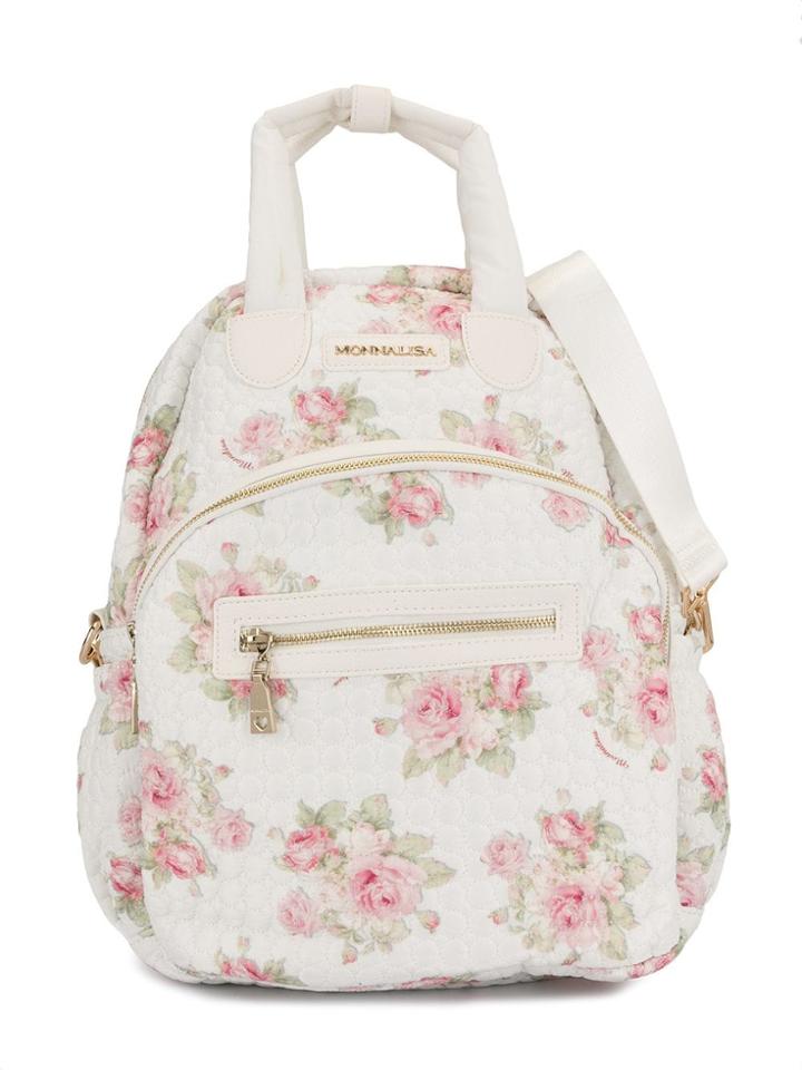 Monnalisa Floral-print Diaper Backpack - White
