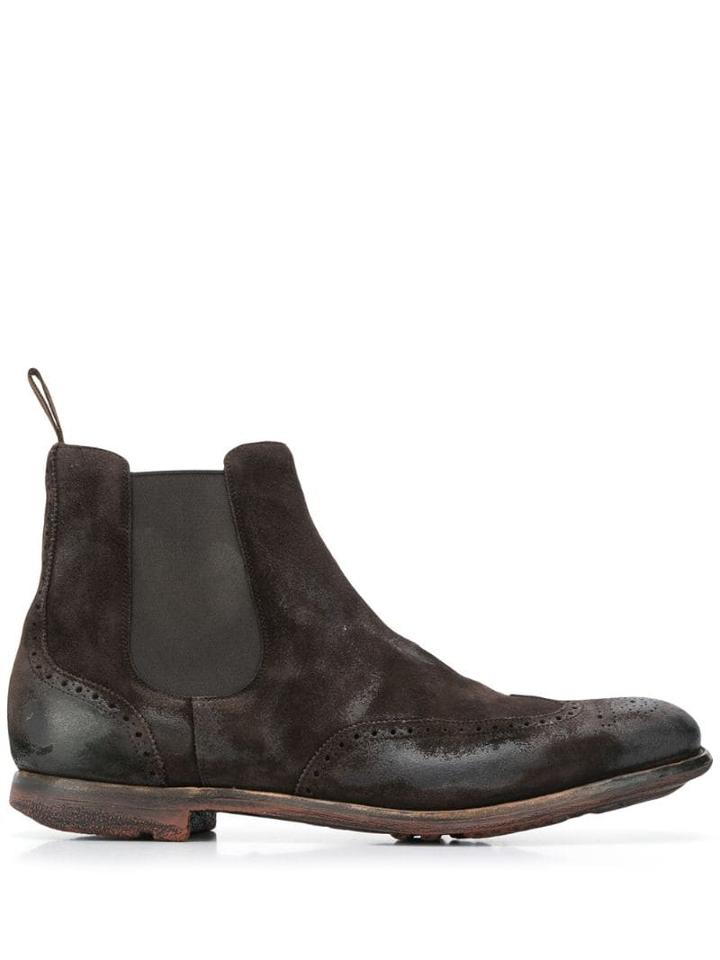 Church's Distressed Effect Chelsea Boots - Brown
