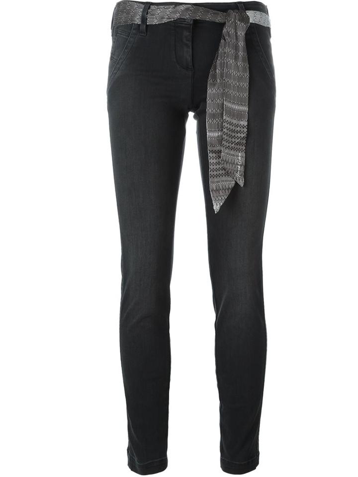 Jacob Cohen Low-rise Skinny Trousers, Women's, Size: 26, Black, Cotton/modal/polyester/spandex/elastane