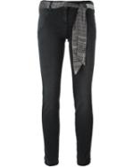 Jacob Cohen Low-rise Skinny Trousers, Women's, Size: 26, Black, Cotton/modal/polyester/spandex/elastane